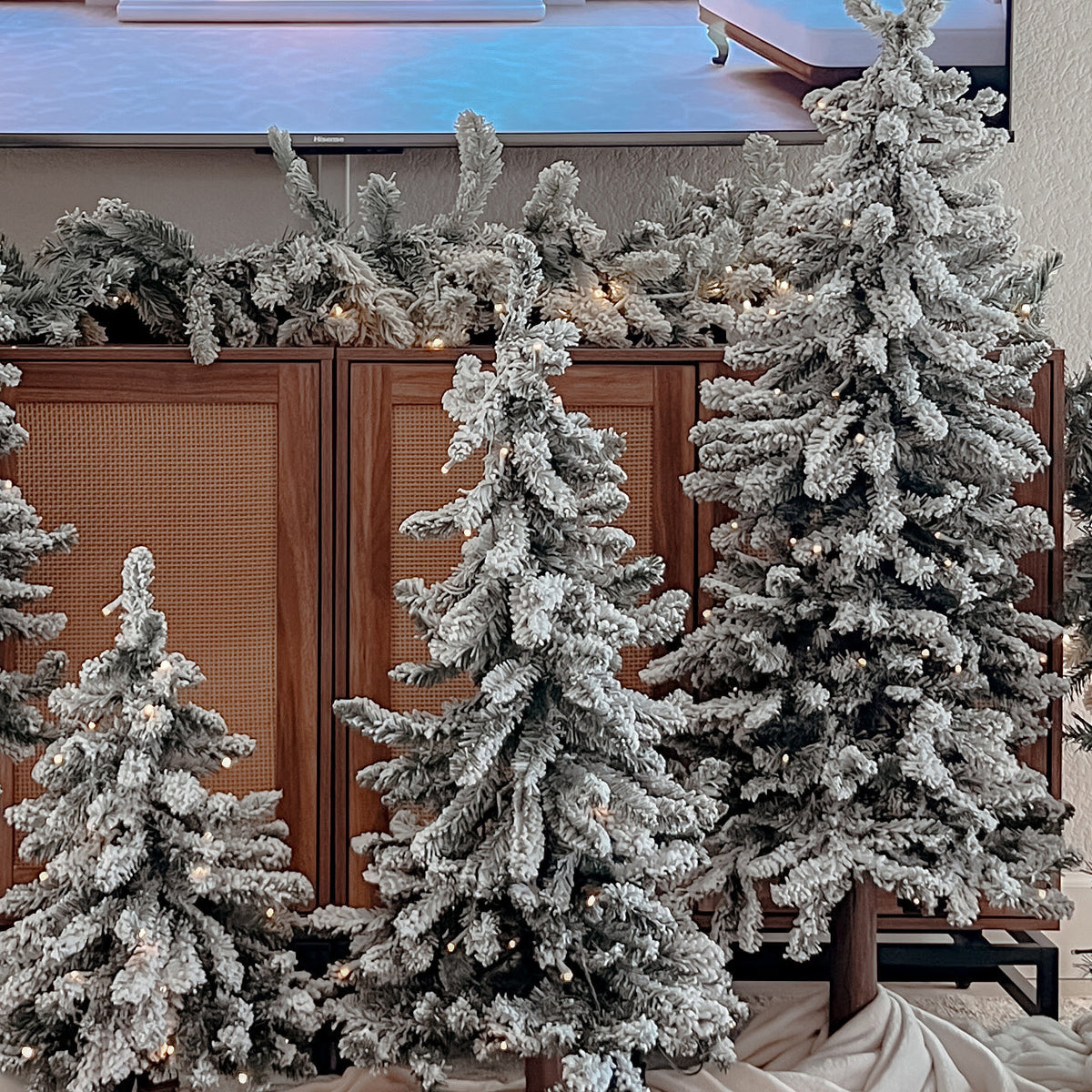 Alpine Christmas Tree Collection, Set of 3 (2 ft, 3 ft, 4 ft)