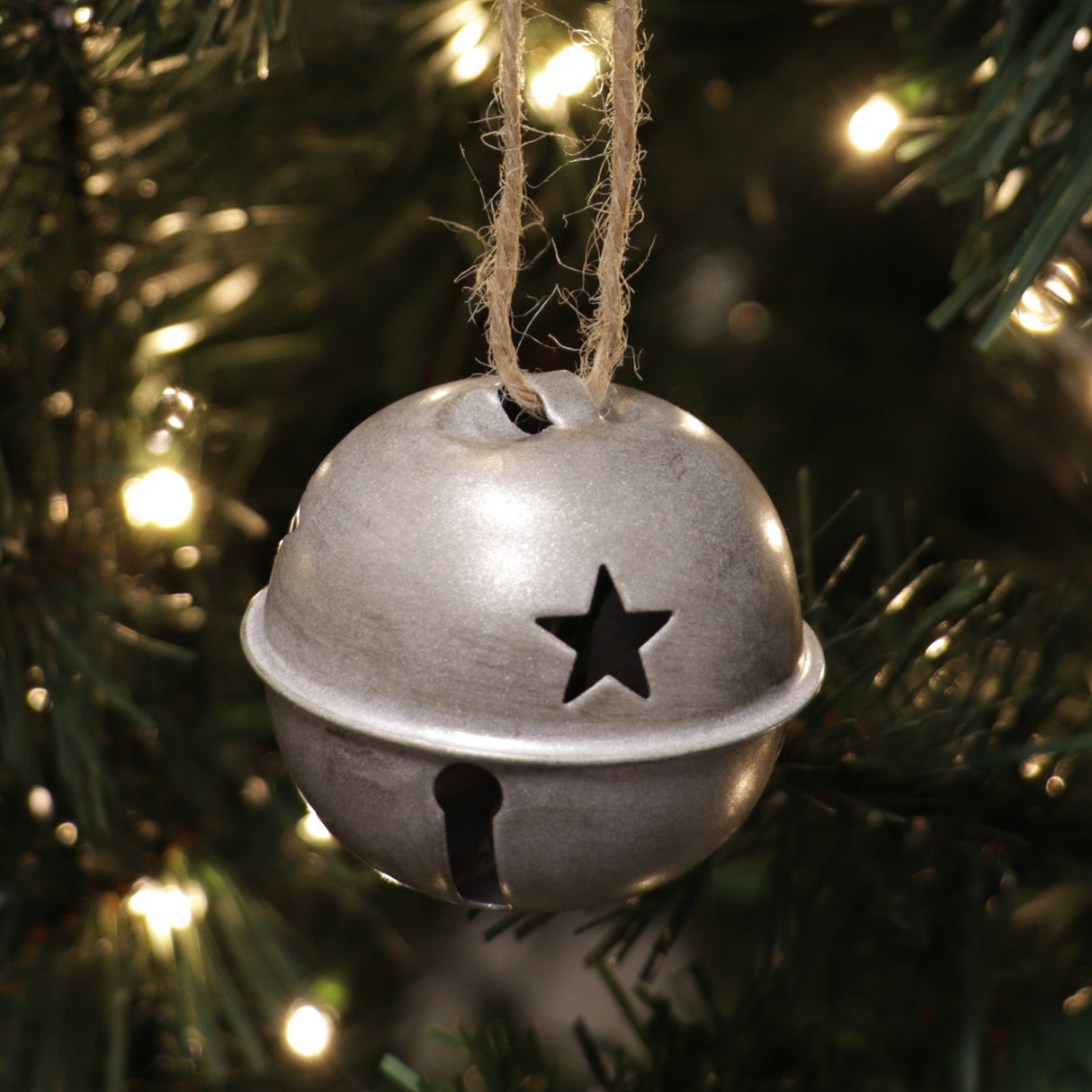 Jingle Bell Ornaments (small version) - 12 Pack - Silver