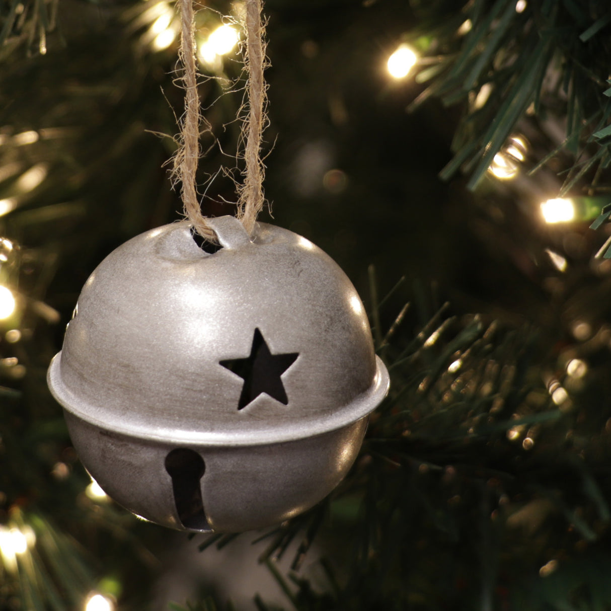 Jingle Bell Ornaments (small version) - 12 Pack - Silver