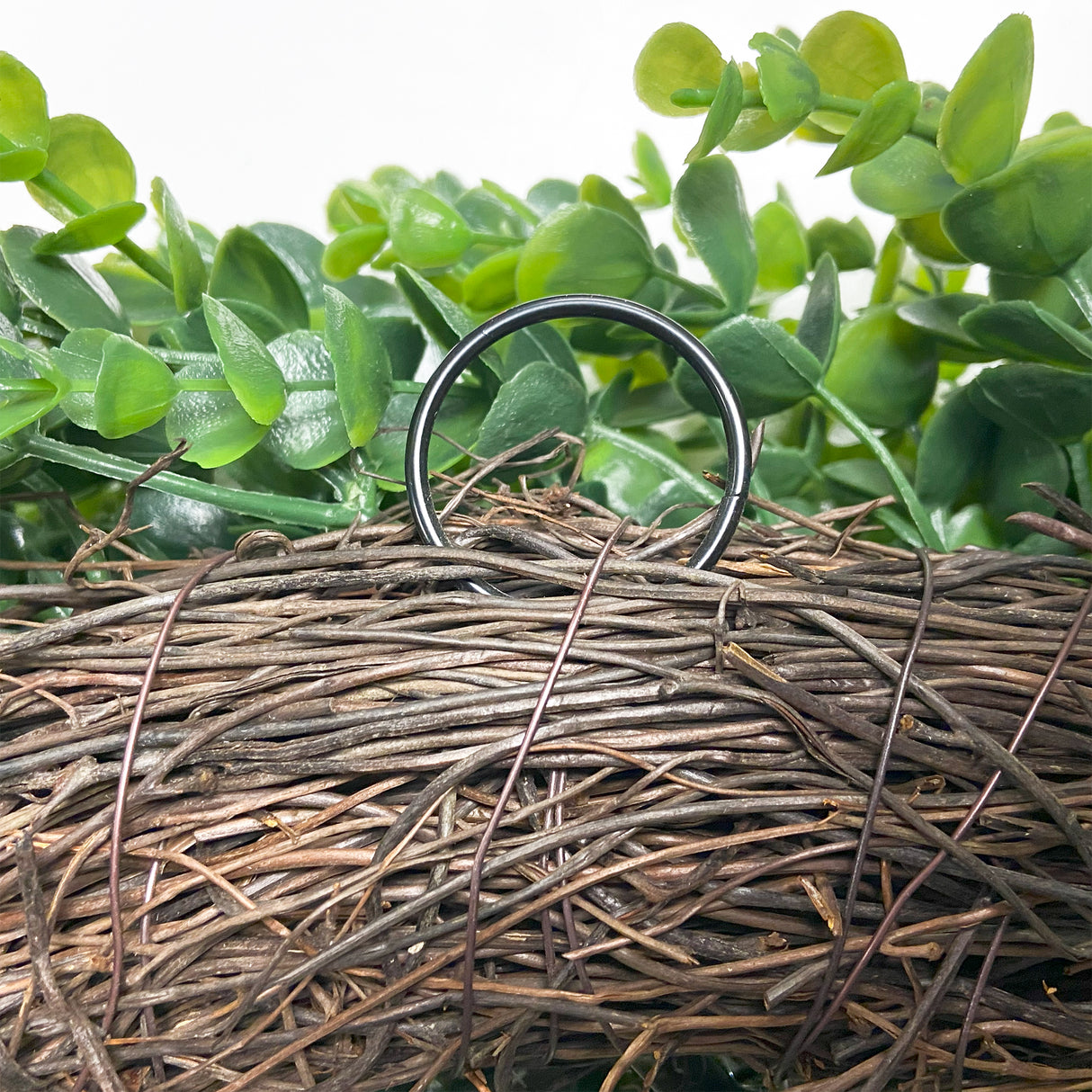 24 Inch Premium Artificial Boxwood Wreath - 100% Recycled Plastic & Natural Grapevine