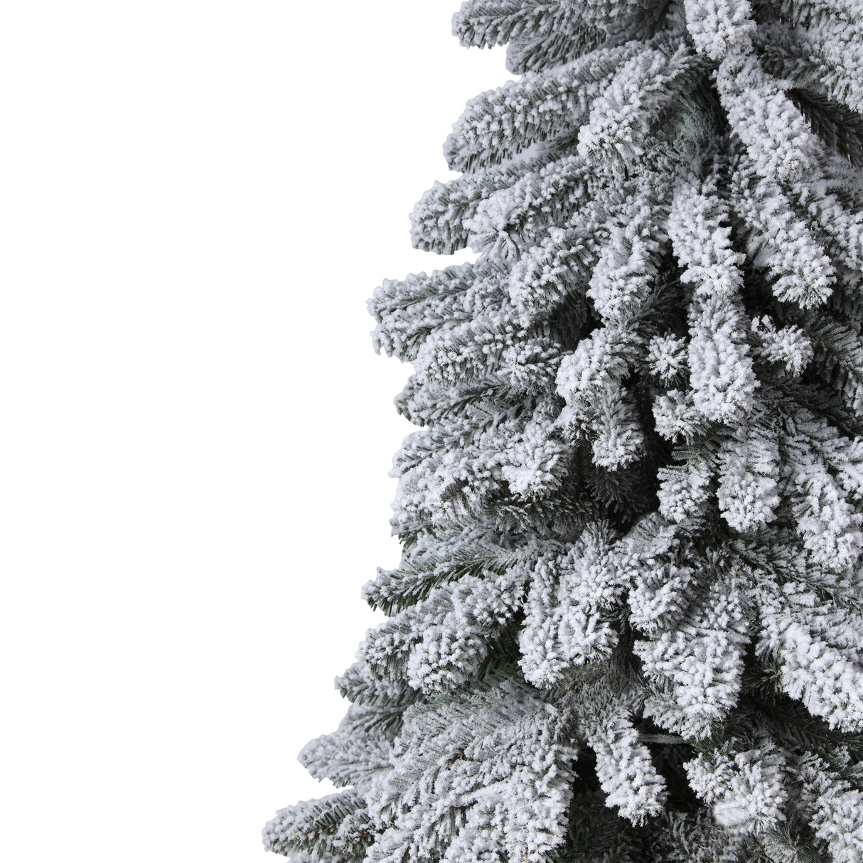 5 Foot Lightly Flocked Alpine Tree Pre-Lit Warm LED Lights with Timer