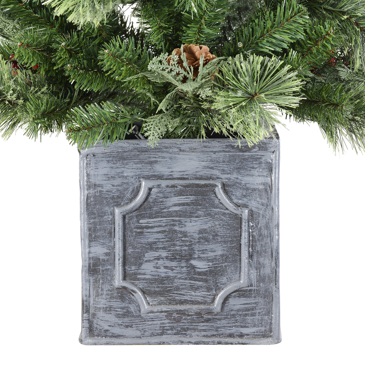 5 Foot Pre-Lit Classic Potted Christmas Tree