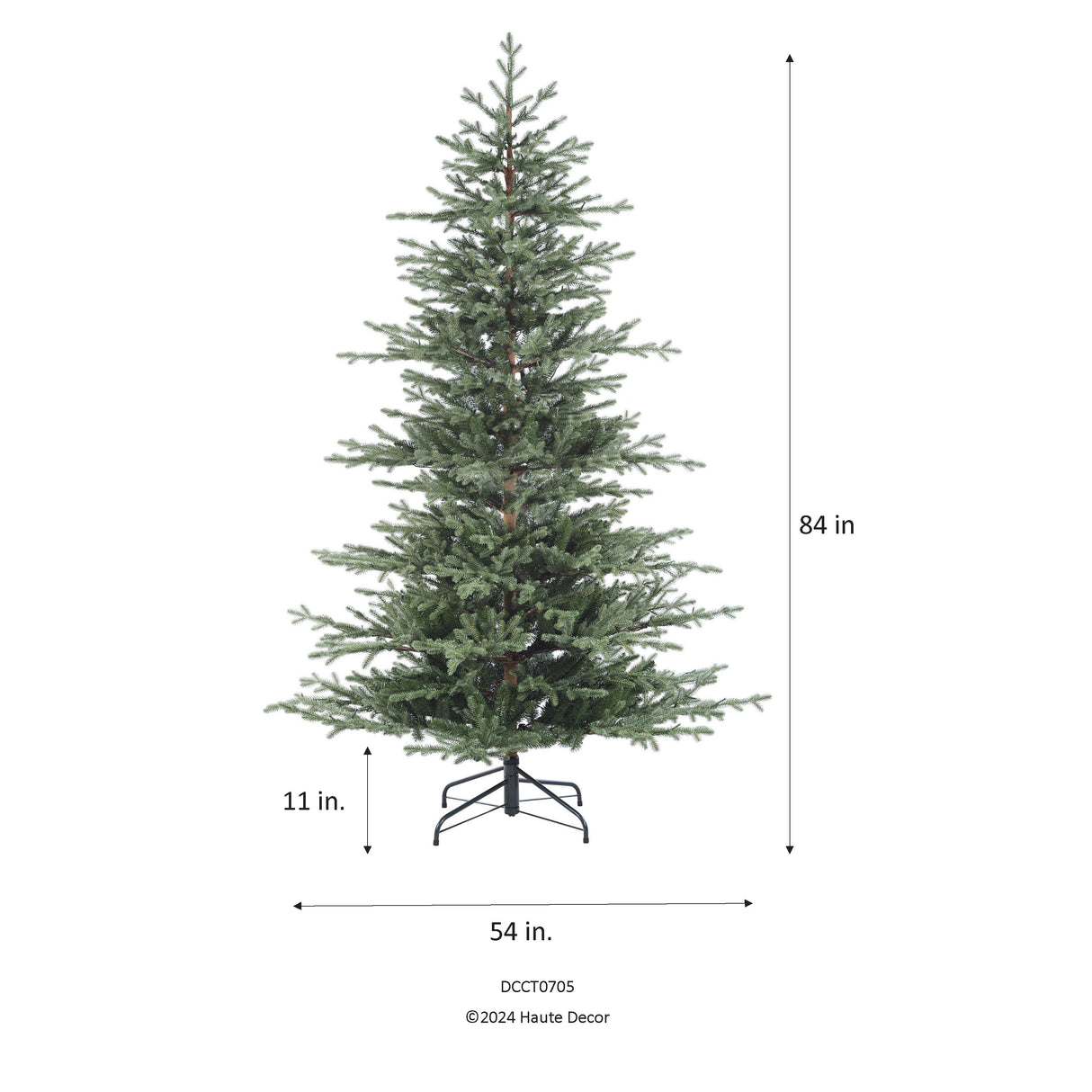 7 Foot Pre-Lit Alberta Alpine Fir Christmas Tree with 400 Warm White LED Lights