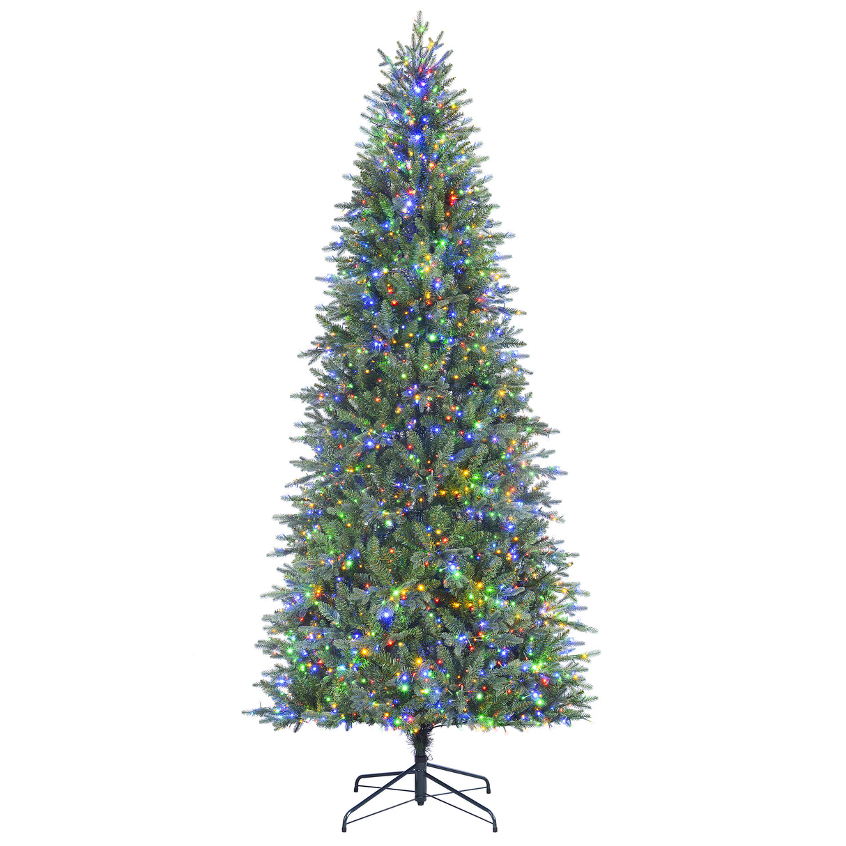 9 Foot Queensbury Fir with 2700 Cluster 8-Function LED lights, including Twinkle - Extra Tall Christmas Tree with Easy-Shape Branches