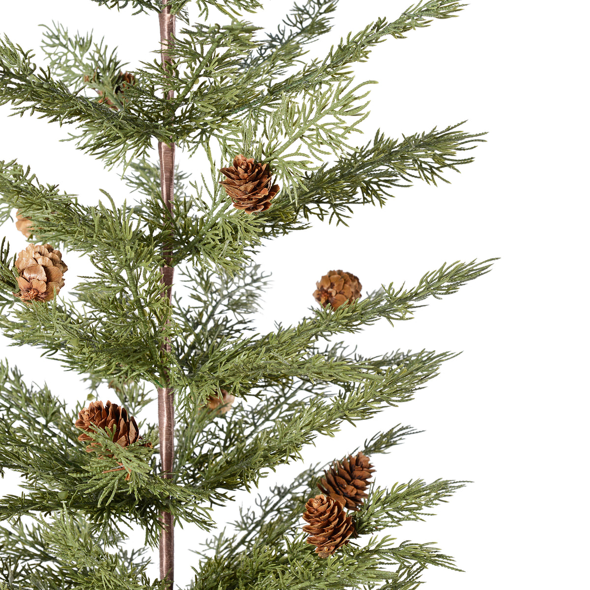 Spruce 30 Inch Tall Unlit Tabletop Tree with Wrapped Burlap Base