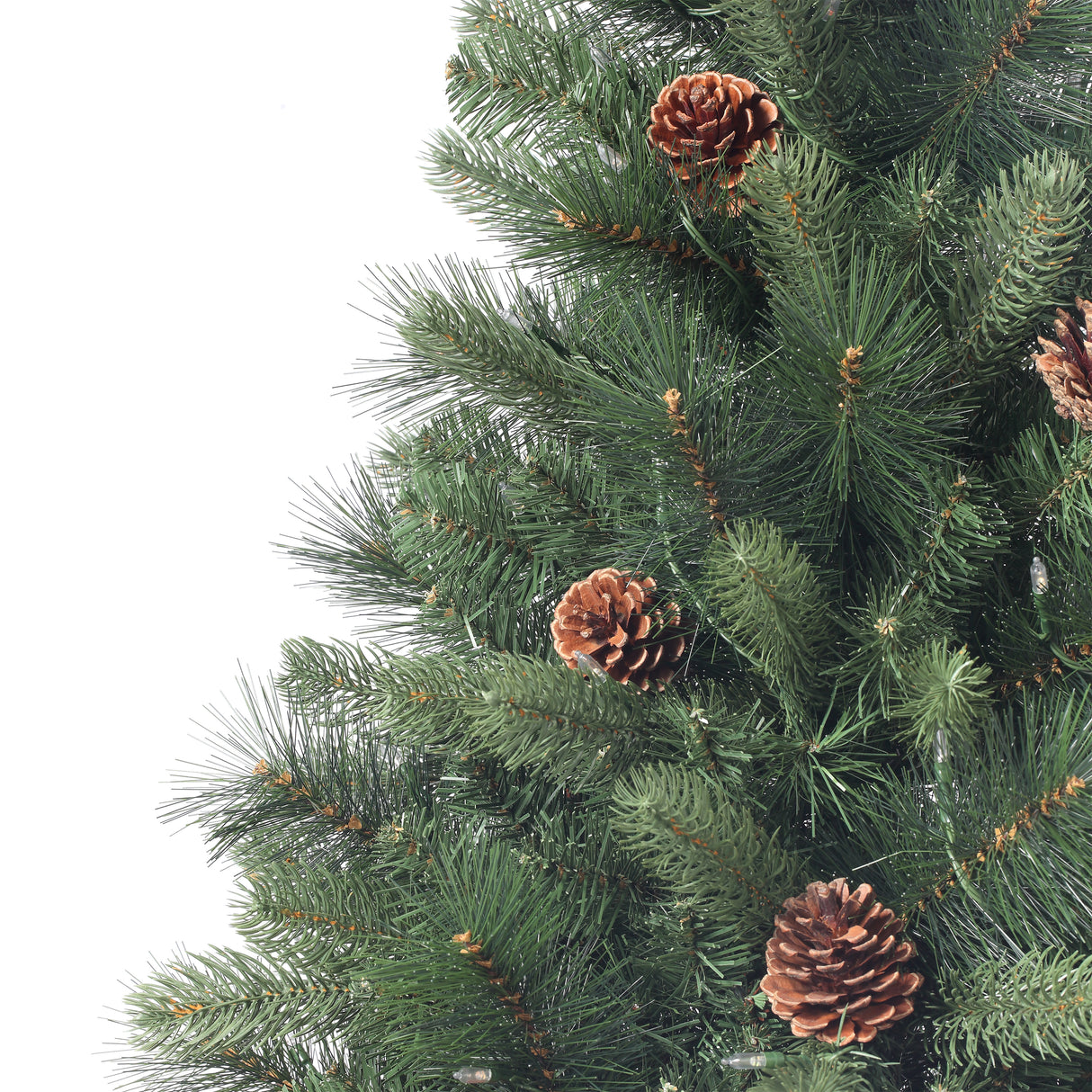 4.5 Ft. Brookdale PE Fir Potted Christmas Tree with Color Changing LED Lights