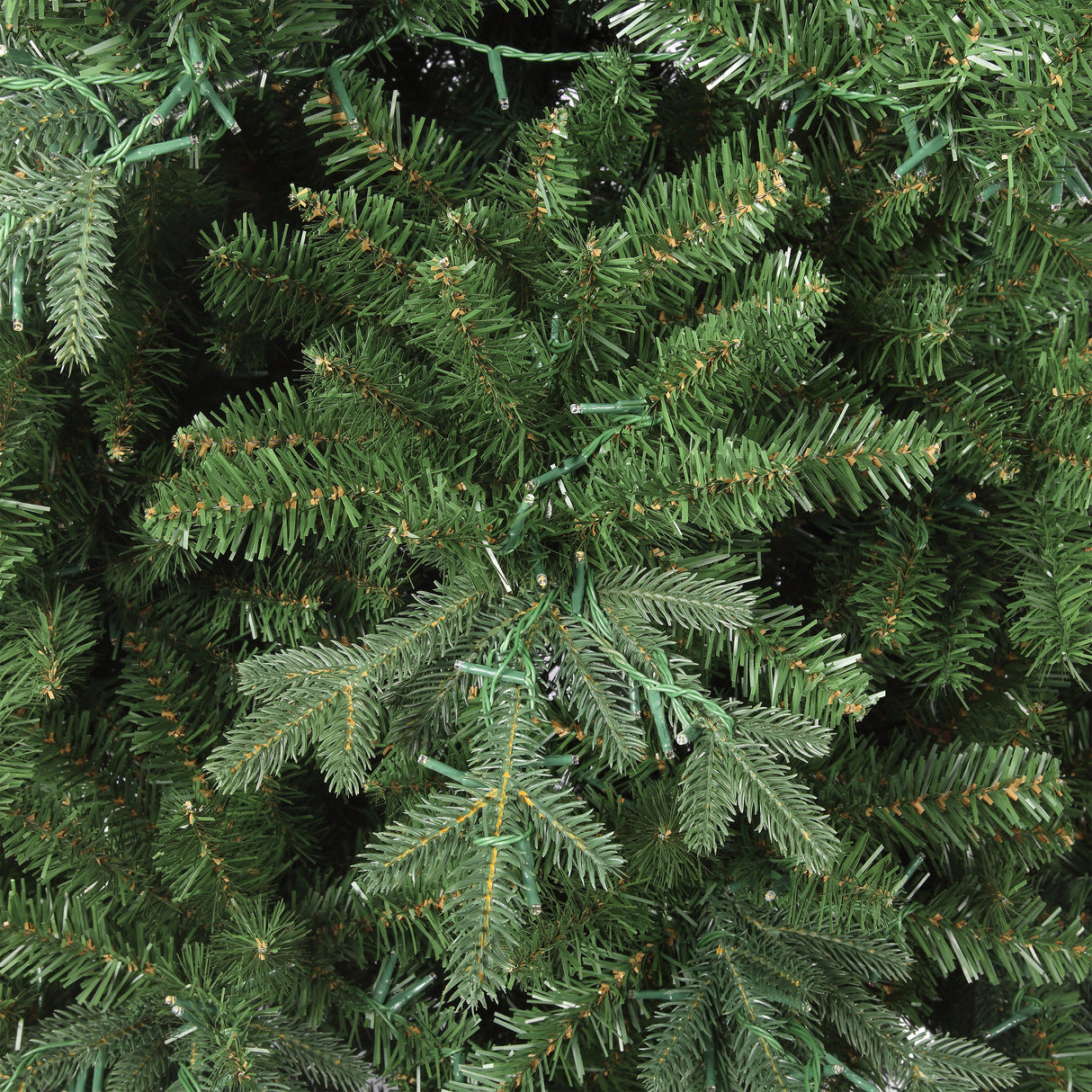 7.5 Ft. Tall Queensbury PE Fir Christmas Tree with 8 Function LED Lights, Instant Shape