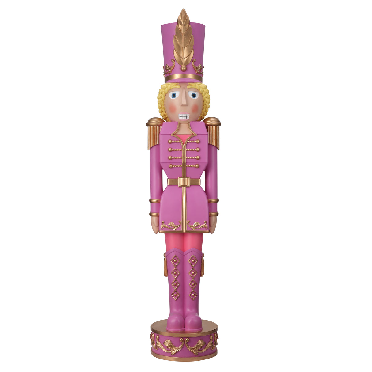 48 Inch Tall Decorative Christmas Female Nutcracker -  Purple/Gold