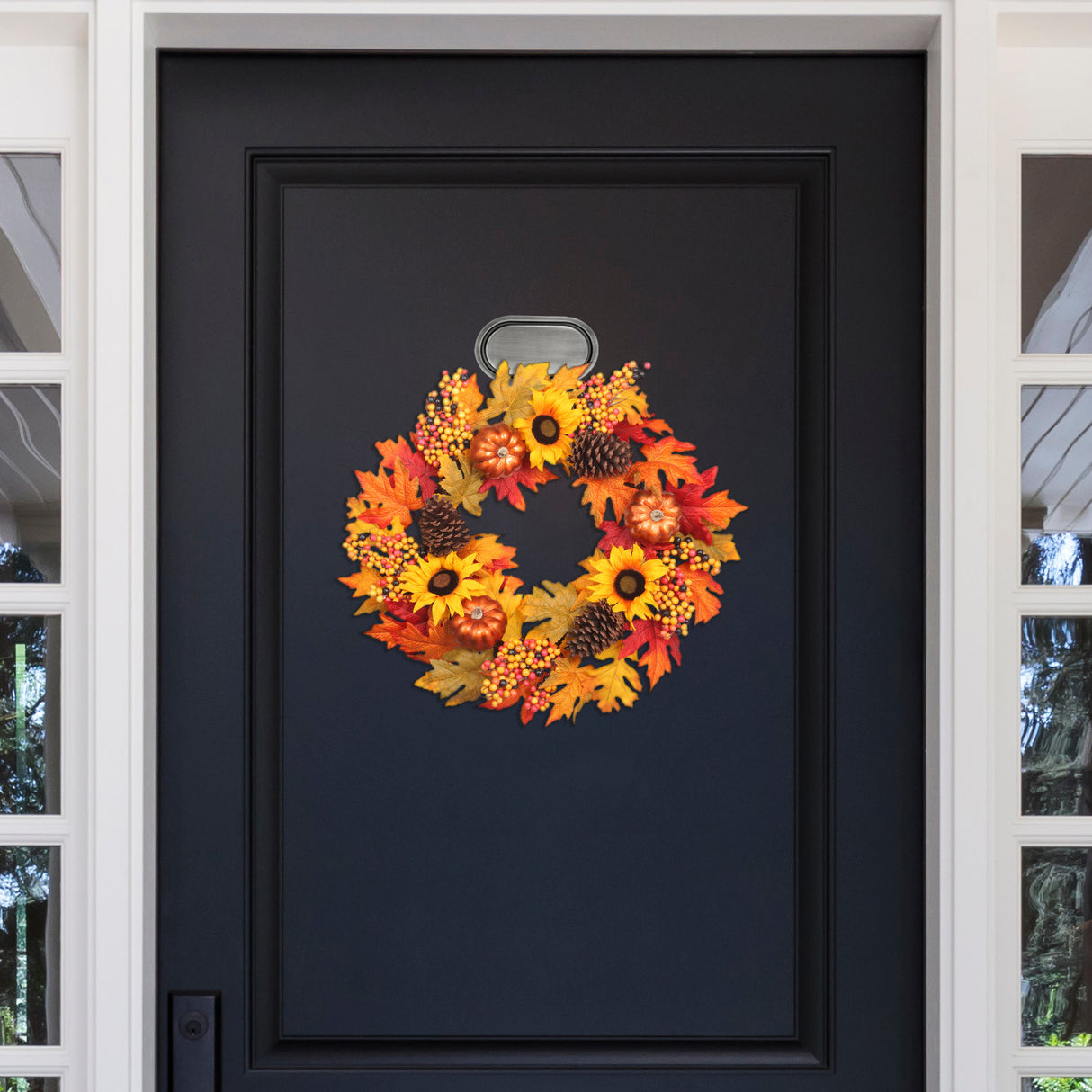 Attract Dual Magnetic Wreath Hanger - 2 Pack - Brushed Nickel