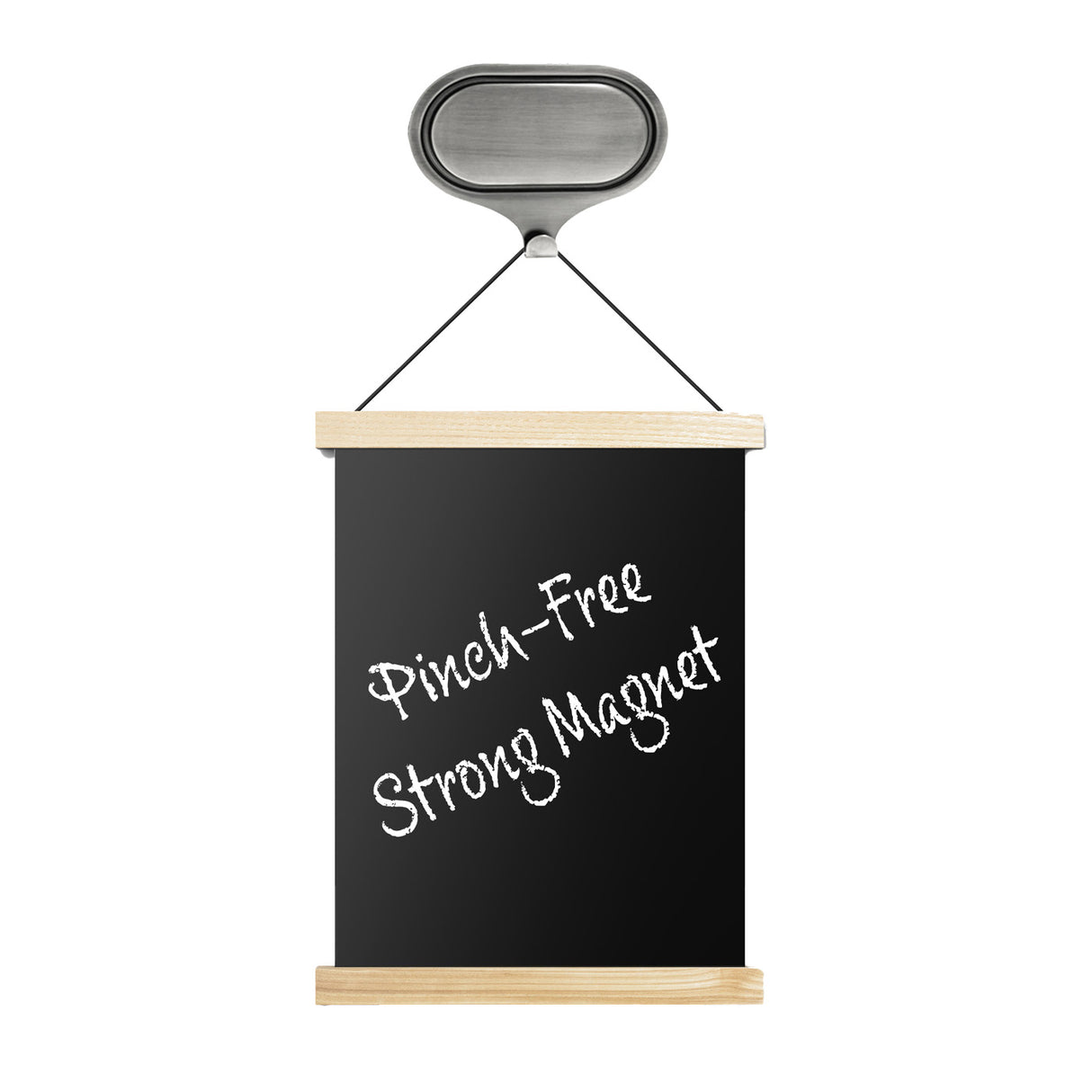 Attract Dual Magnetic Wreath Hanger - 2 Pack - Brushed Nickel