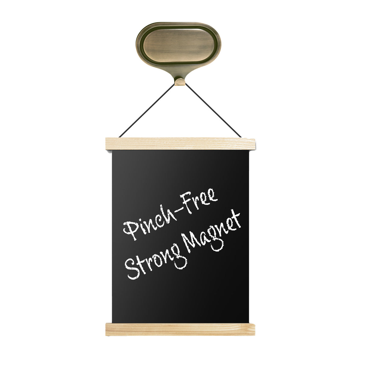 Attract Dual Magnetic Wreath Hanger - 2 Pack - Antique Brass