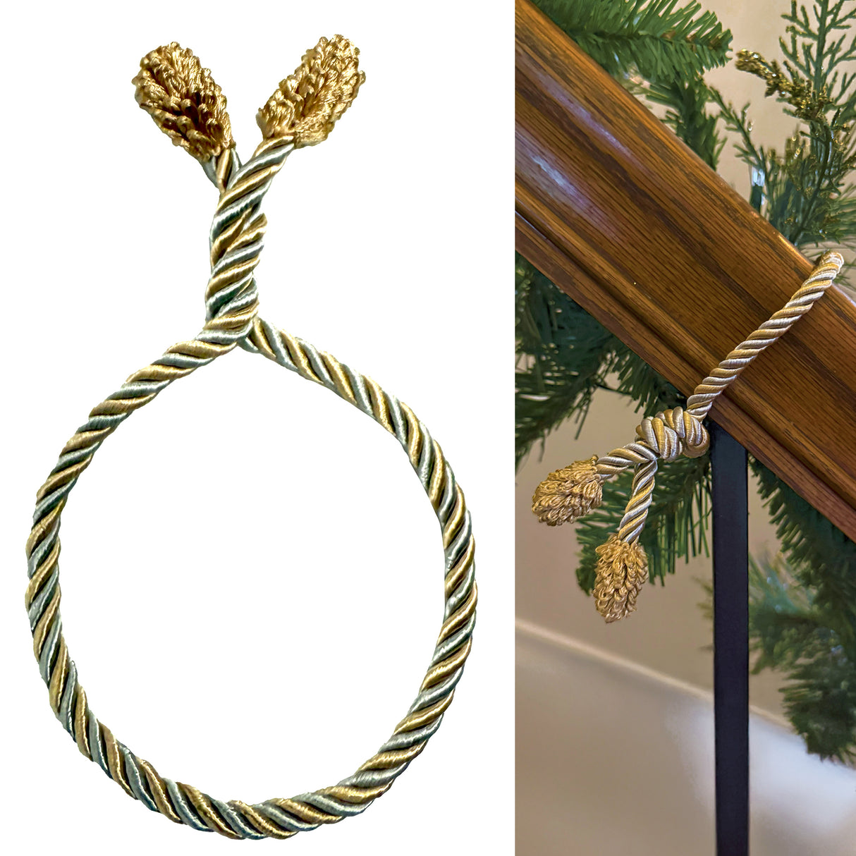 Decorative Twist Ties 6 Pack - Gold & Silver