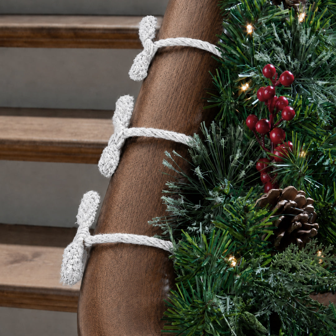 Decorative Twist Ties 6 Pack - White