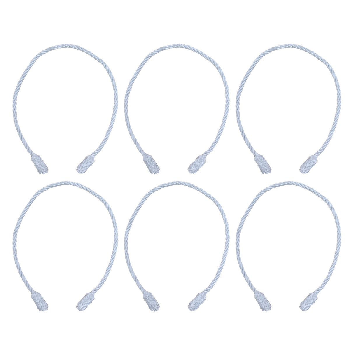Decorative Twist Ties 6 Pack - White