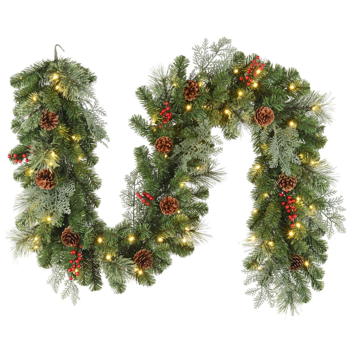 Classic Pre-lit Christmas Garland