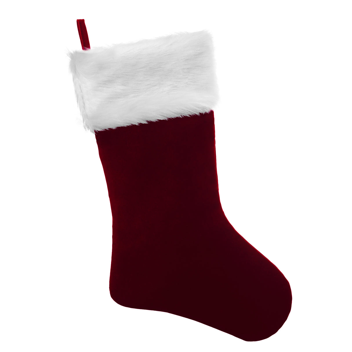 HangRight Premium Classic Christmas Stocking with Fur Cuff