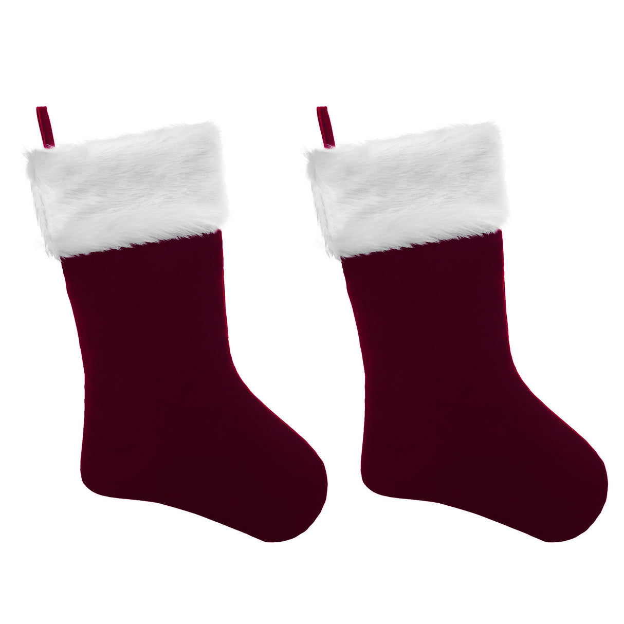 HangRight Premium Classic Christmas Stocking with Fur Cuff