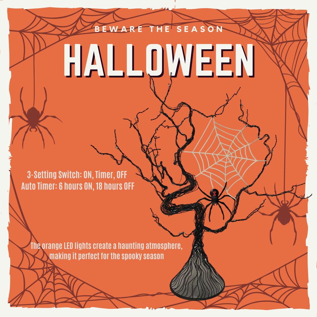 Halloween Tree with Spider