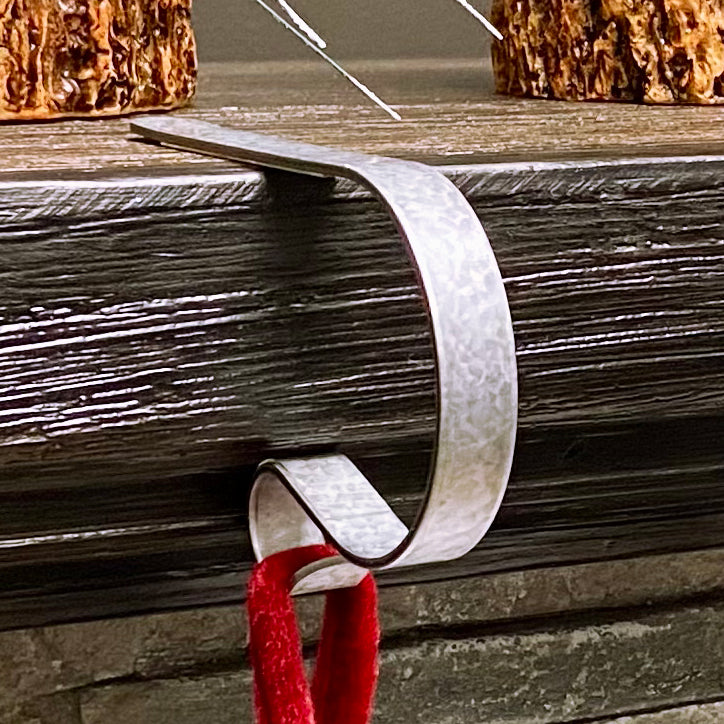 The Original MantleClip Stocking Holder - Galvanized Steel