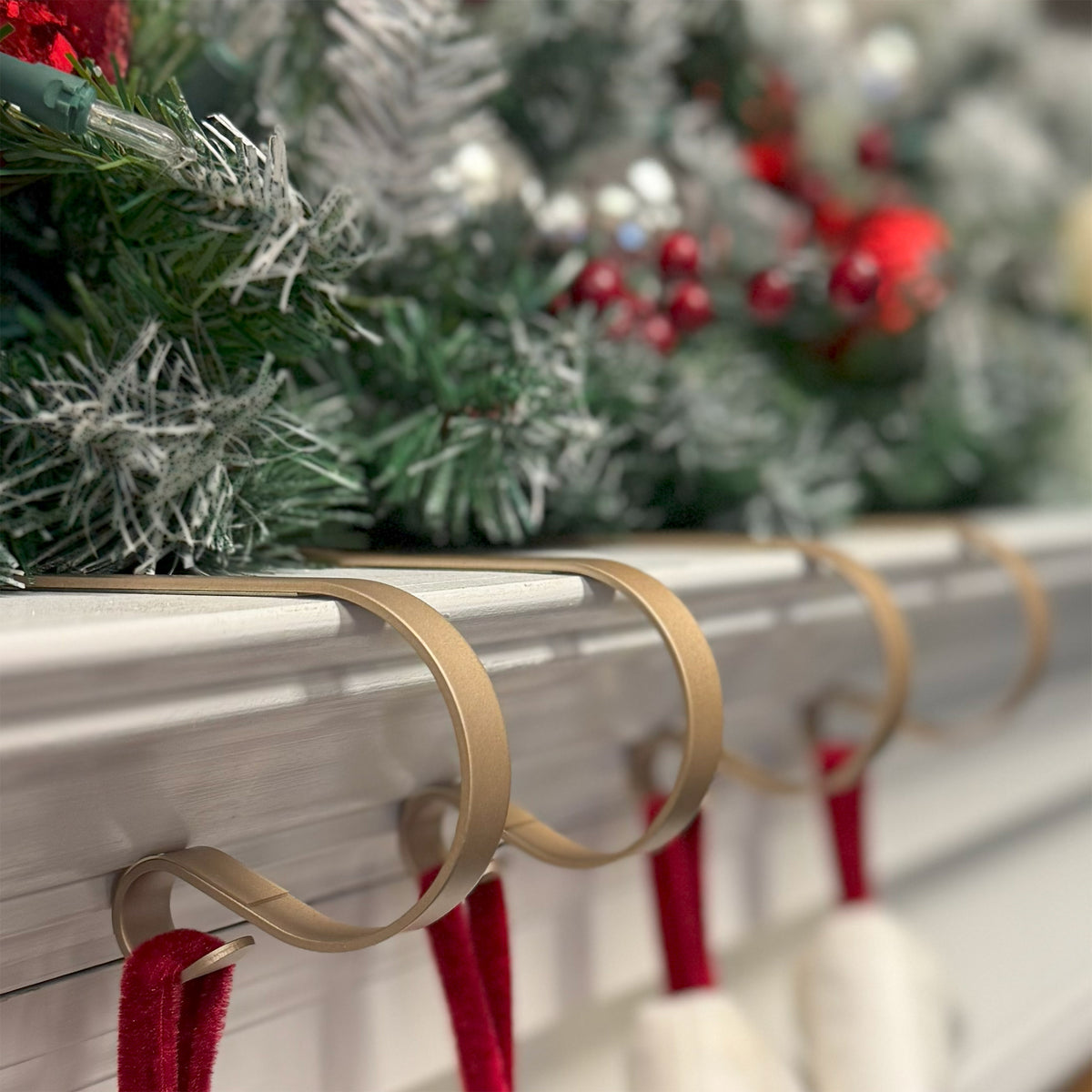 The Original MantleClip Stocking Holder - Champagne