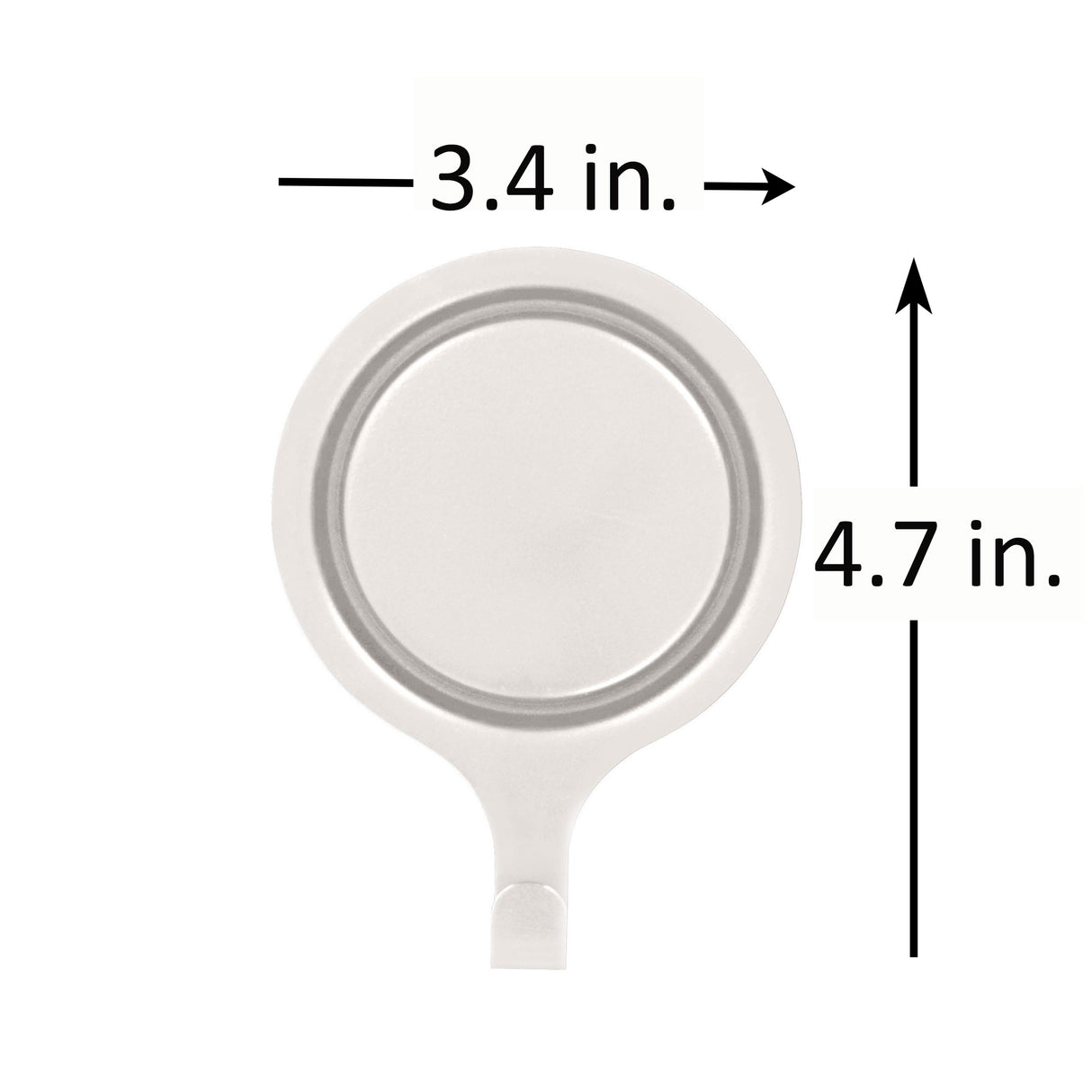 Attract Pinch-Free Magnetic Wreath Hanger - White 2 Pack