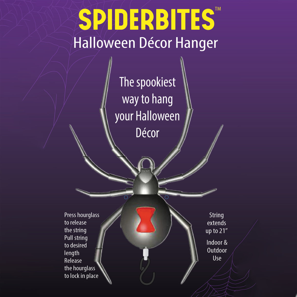 SpiderBites™ Unique Halloween Décor Hanger