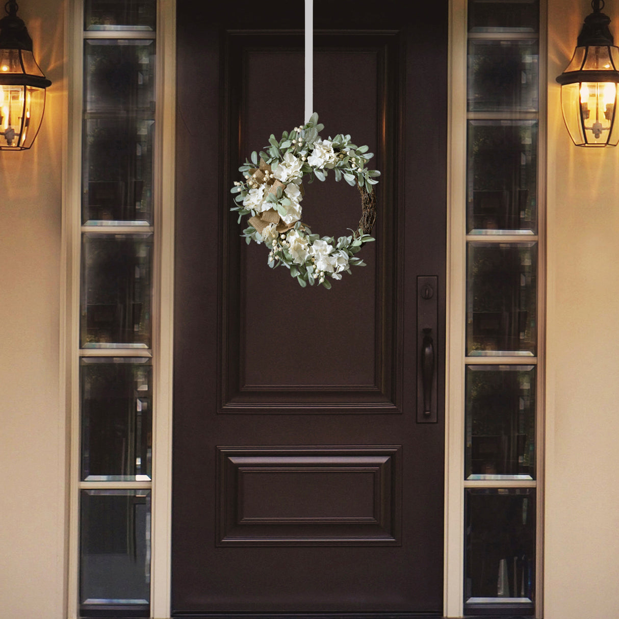 22 Inch Grapevine Hydrangea Wreath