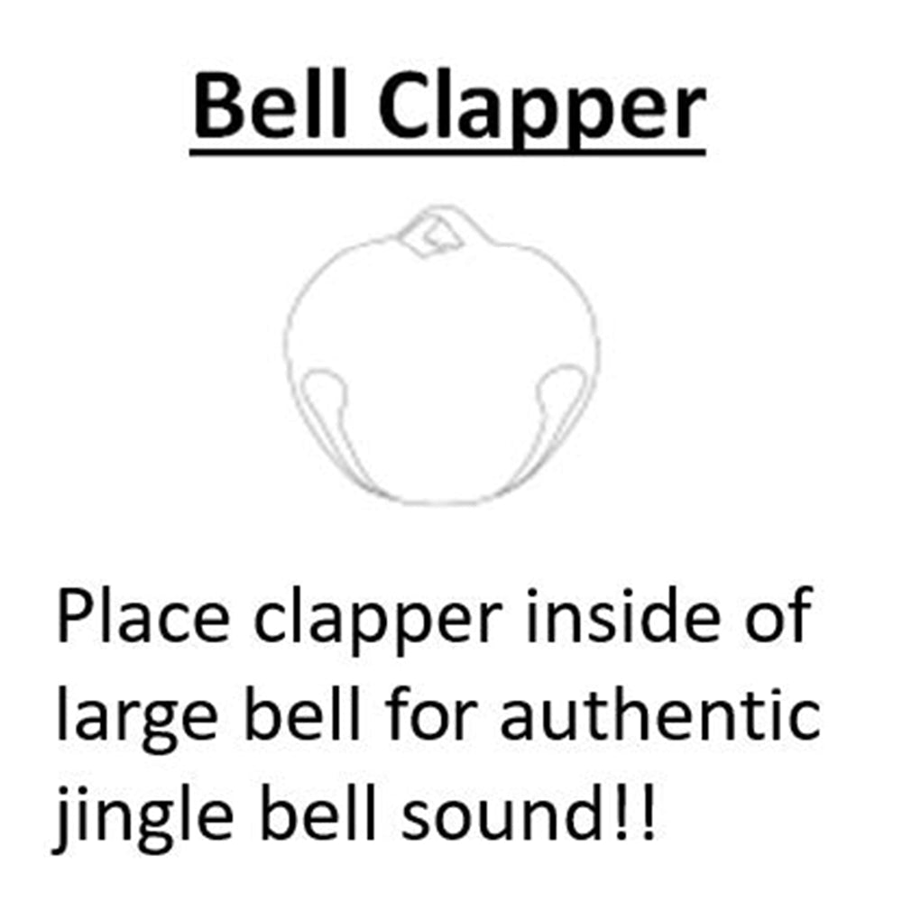 Christmas Ornament - Adapt Nesting Jingle Bells 120 Mm (4.7 Inch) - Gold, Silver, Red