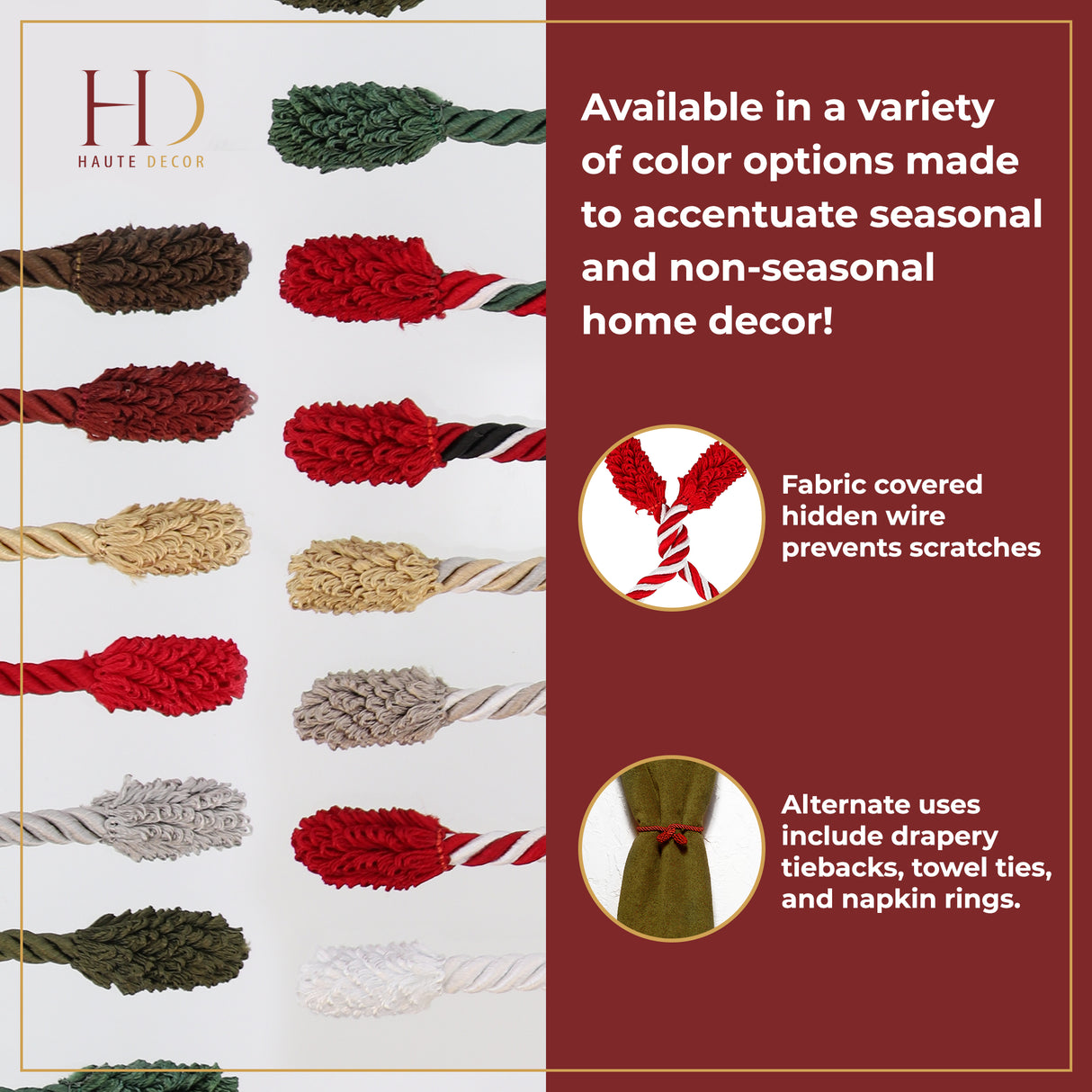 Decorative Twist Tie - Decorative Twist Ties 6 Pack - Blue