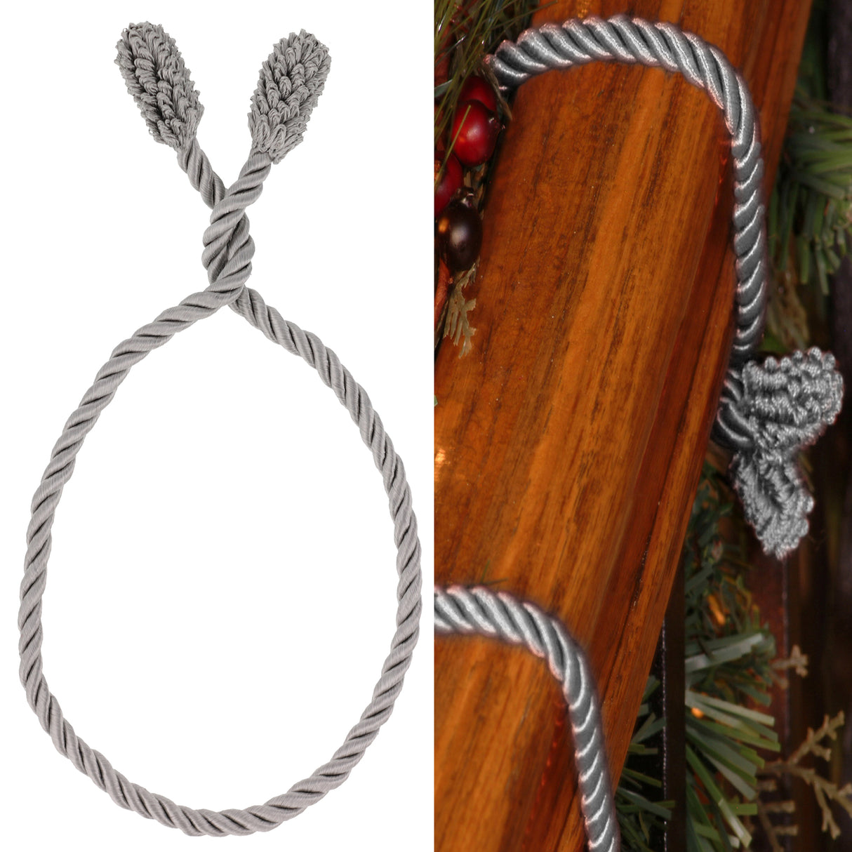 Decorative Twist Ties 6 Pack - Silver