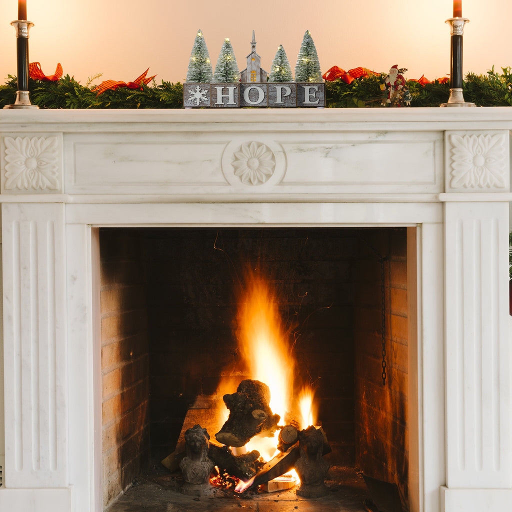 Seasonal & Holiday Decorations - Christmas Wood Blocks-HOPE
