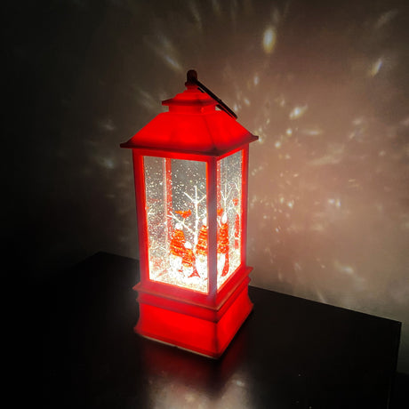 Snowburst?äó Red Lantern With Gnome Trio