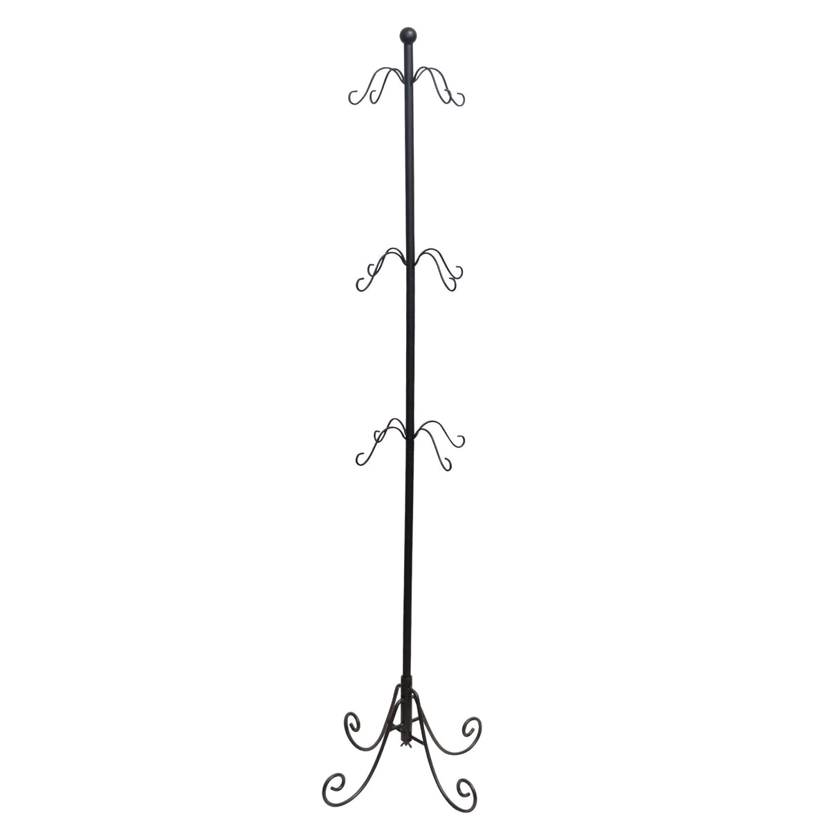 Stocking Holder - Adapt?äó Adjustable Christmas Stocking Tree Stand - Black - Up To 12 Hooks