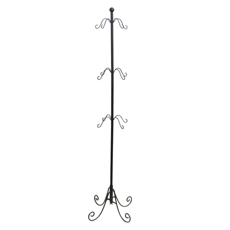 Stocking Holder - Adapt?äó Adjustable Christmas Stocking Tree Stand - Black - Up To 12 Hooks