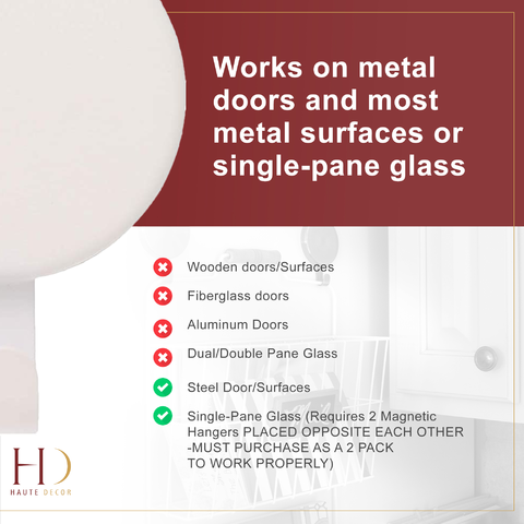 Wreath Hangers - Attract?« Magnetic Hanger, 2 Pack - White