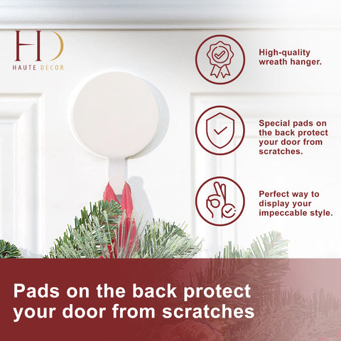 Wreath Hangers - Attract?« Magnetic Hanger, 2 Pack - White