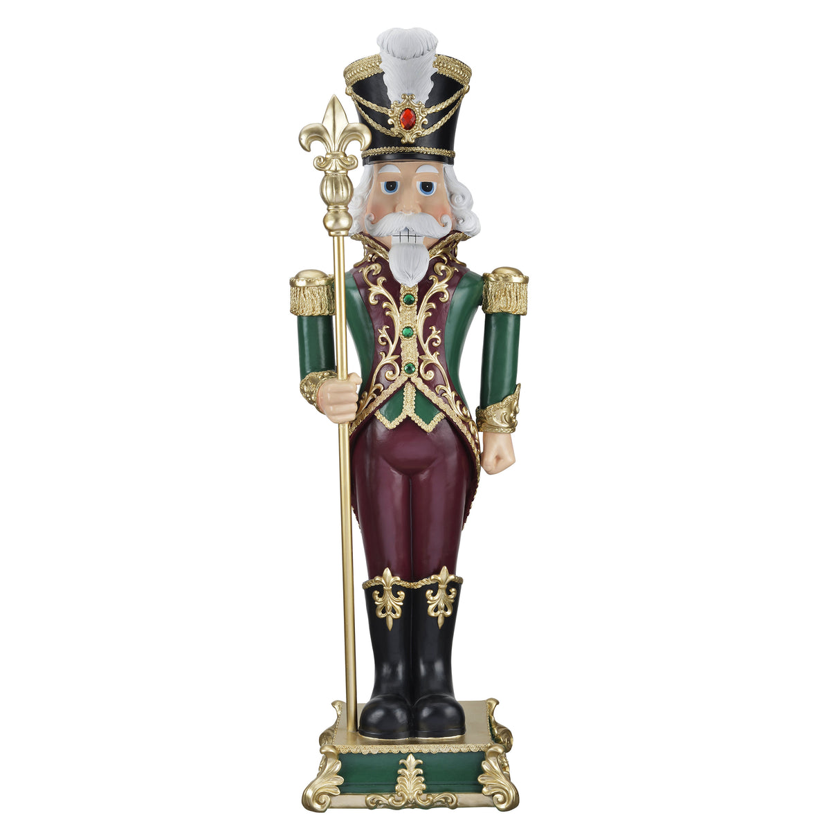 35.4 Inch Nutcracker With Fleur De Lis