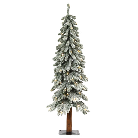 4' Lightly Flocked Alpine Tree