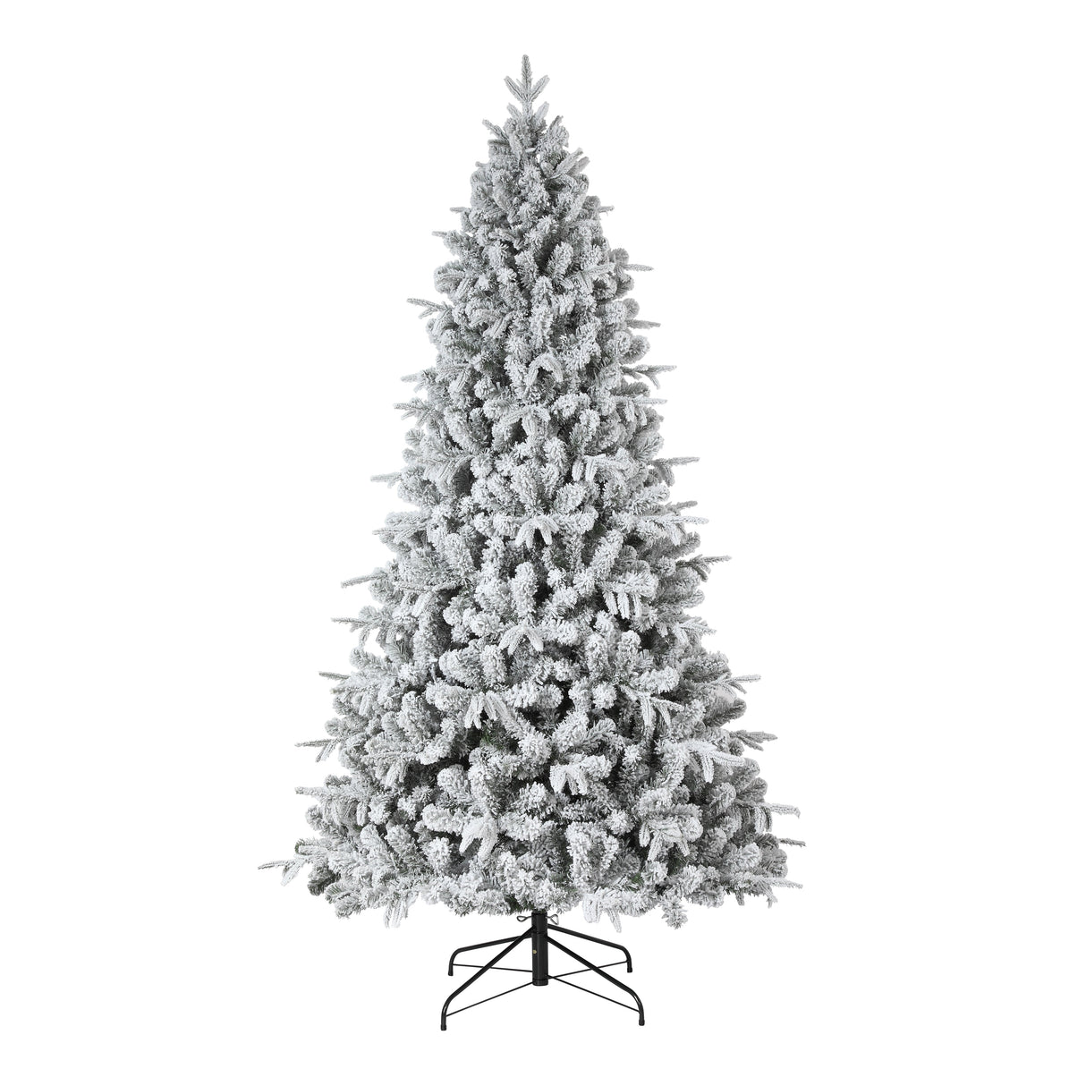 7.5 Foot Flocked Churchill Fir Tree - Color Changing Lights