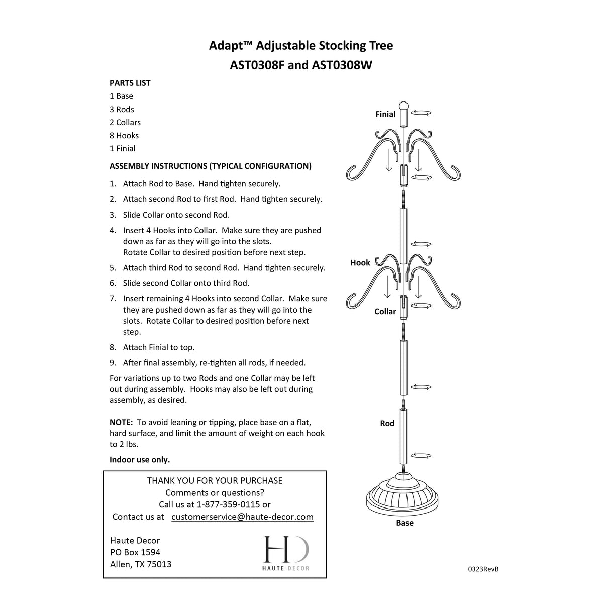 Adapt?äó Adjustable Christmas Stocking Tree Stand - Matte Black