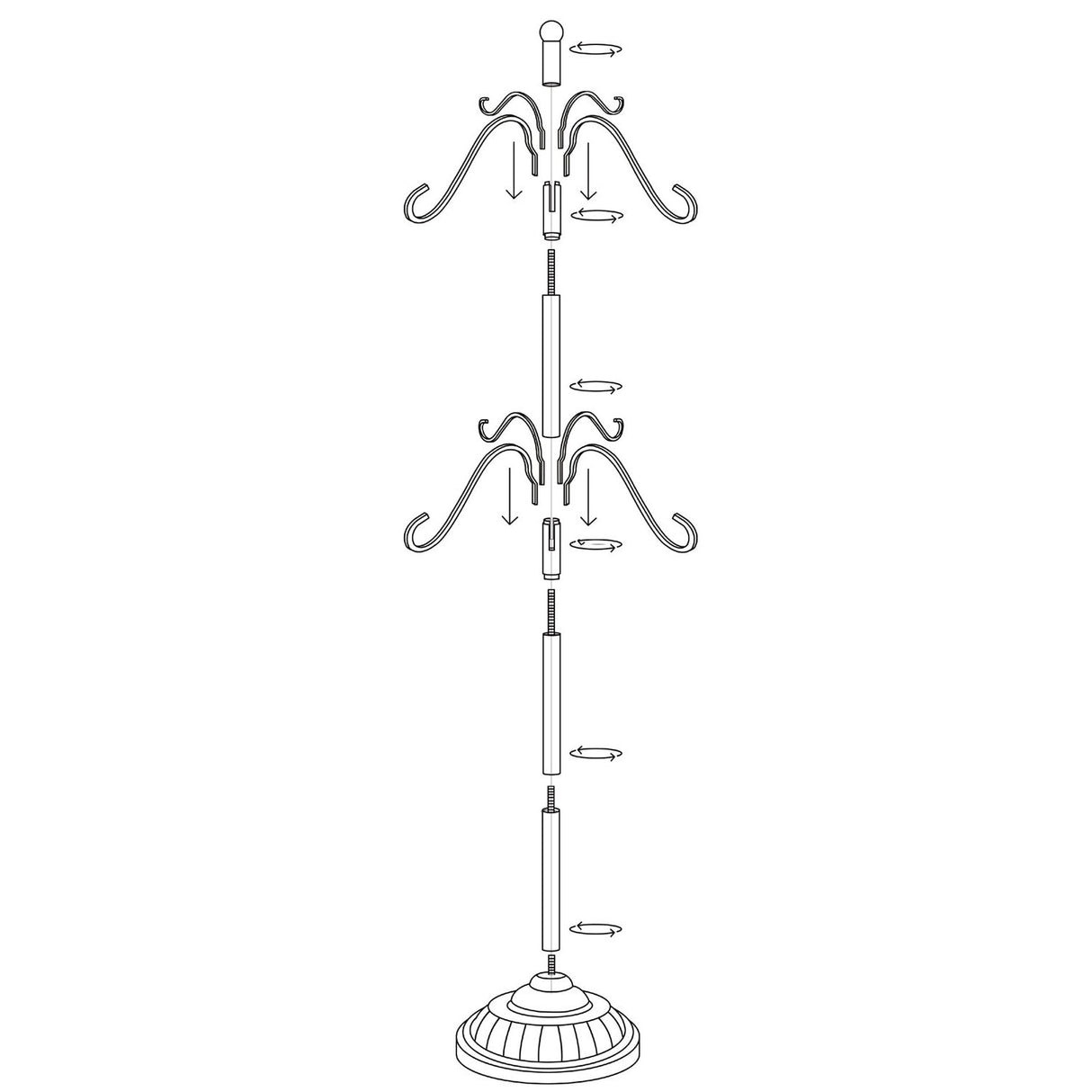 Adapt?äó Adjustable Christmas Stocking Tree Stand - Matte Black
