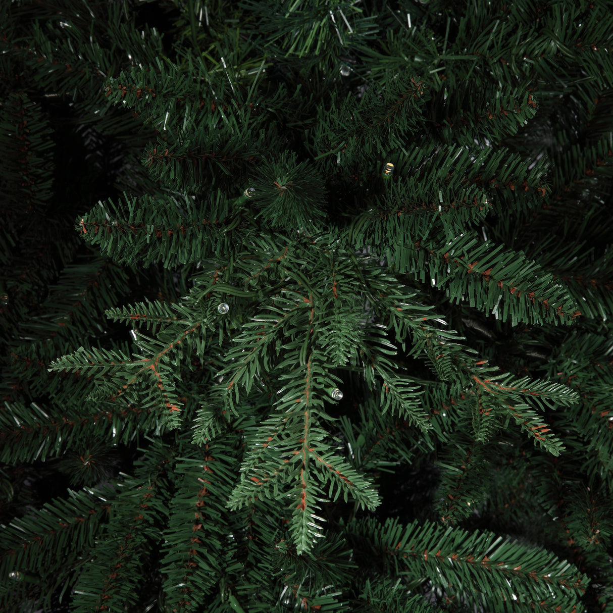 Christmas Tree - 6.5 Foot Slim Asheville Fir With Color Changing LED Lights And Foot Pedal