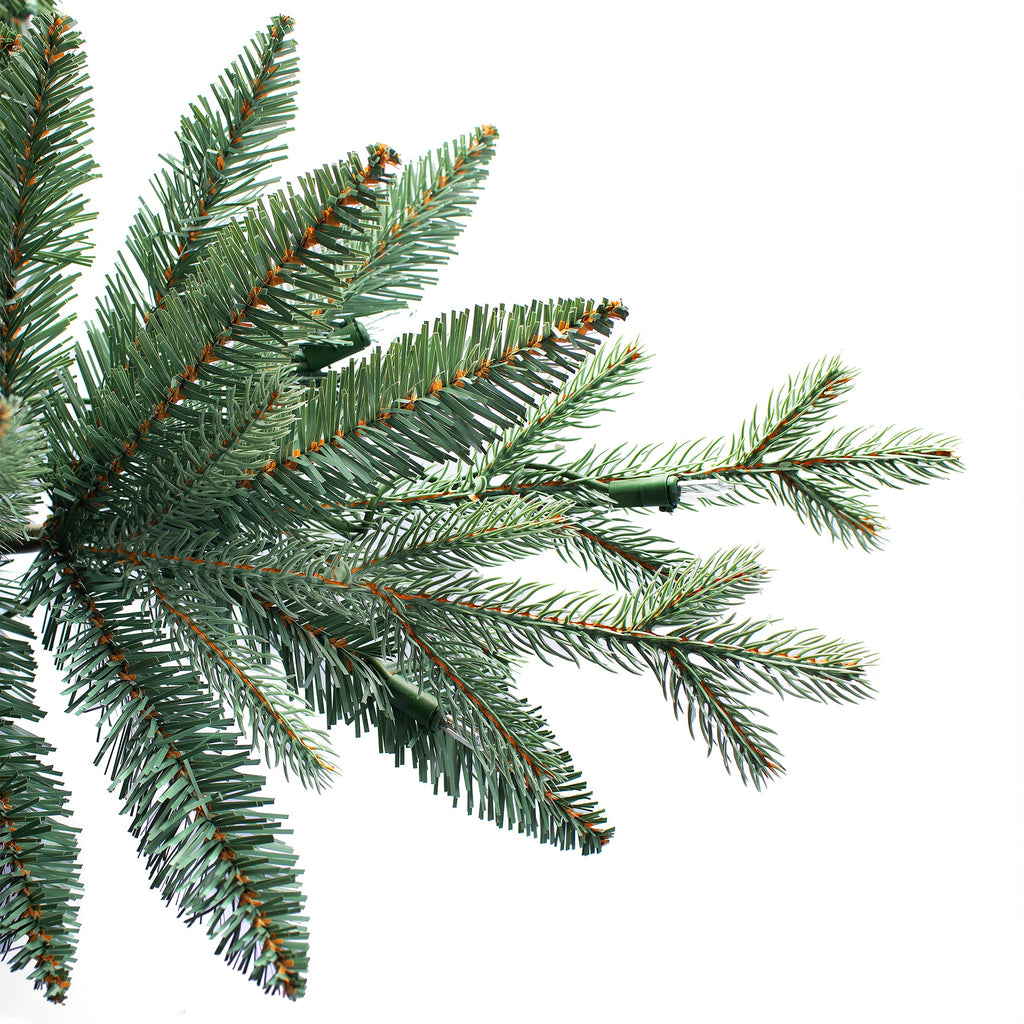 Christmas Tree - 7 Foot Pre-lit Cardona Blue Spruce Artificial Christmas Tree
