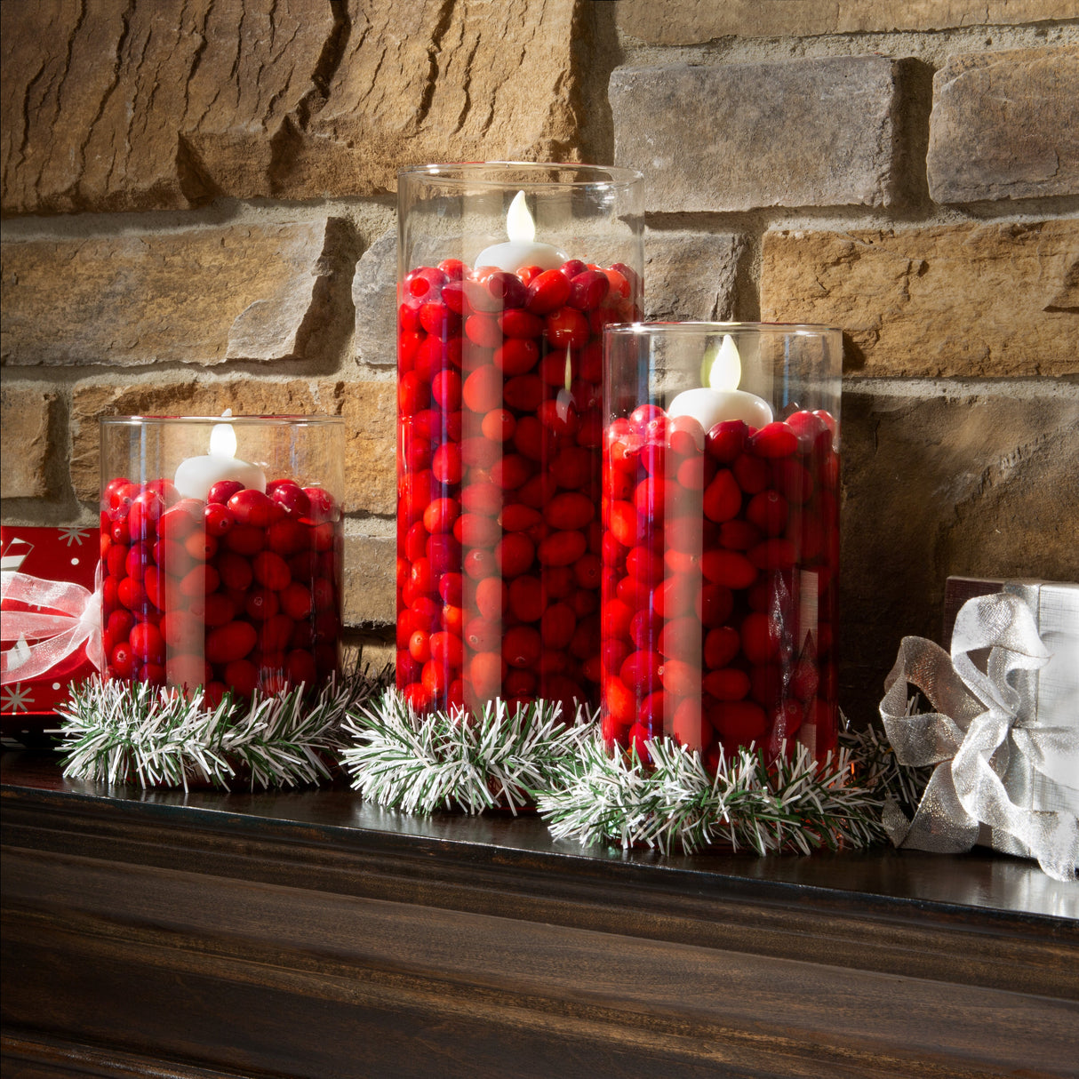 Garland Ties - GarlandTies?äó, 20 Pack - Noble Pine Frosted