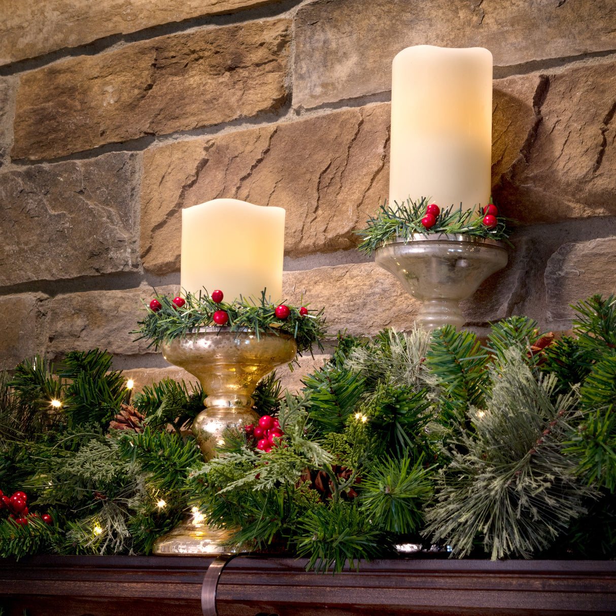 Garland Ties - GarlandTies?äó, 20 Pack - Noble Pine With Berries