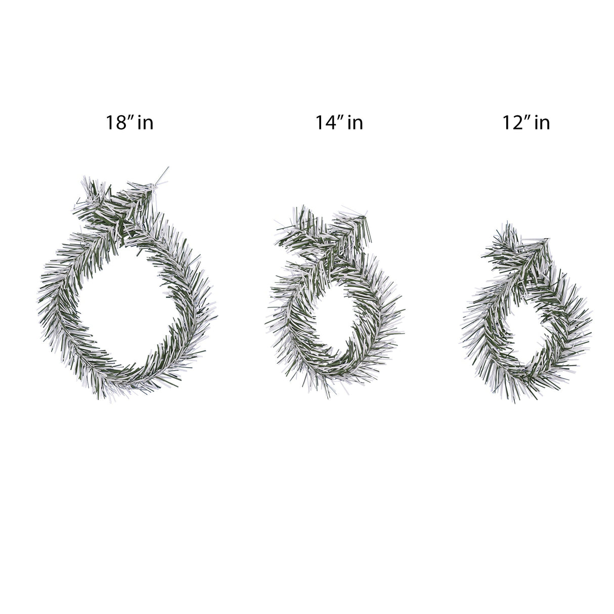 Garland Ties - GarlandTies?äó, 40 Pack Of 3 Assorted Sizes - Noble Pine Frosted