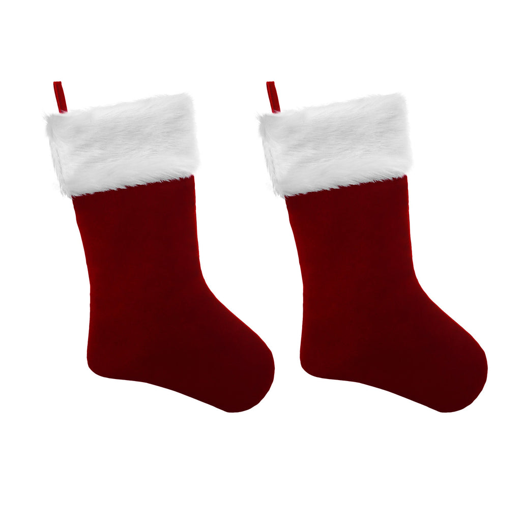 HangRight® Premium Classic Christmas Stocking With Fur Cuff