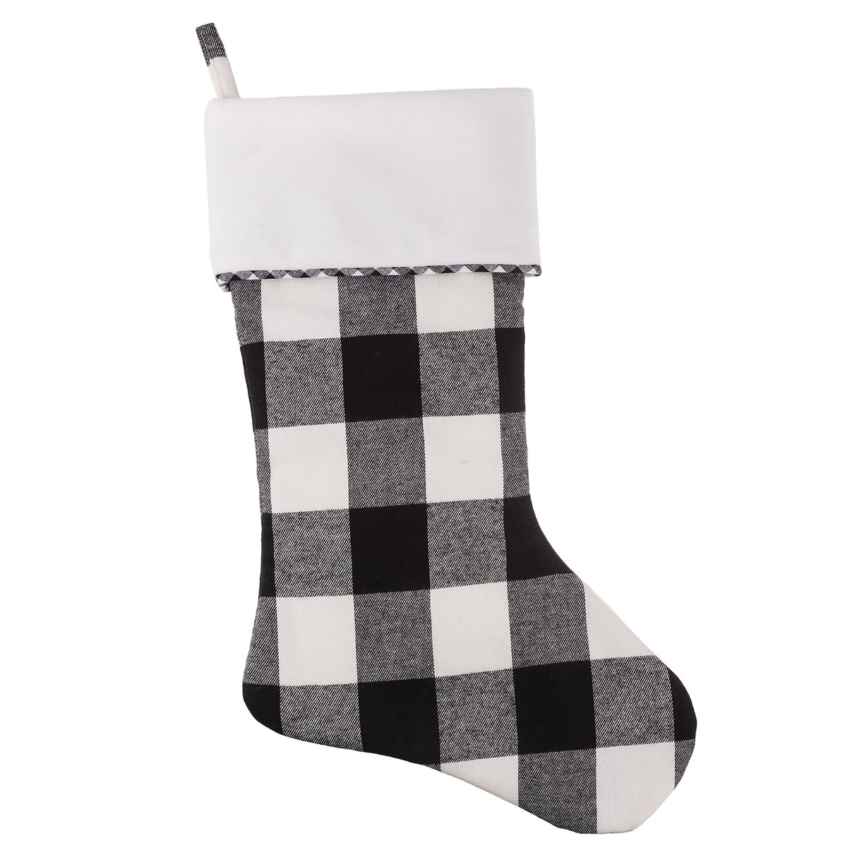 Holiday Stockings - Black And White Buffalo Check HangRight?« Christmas Stocking