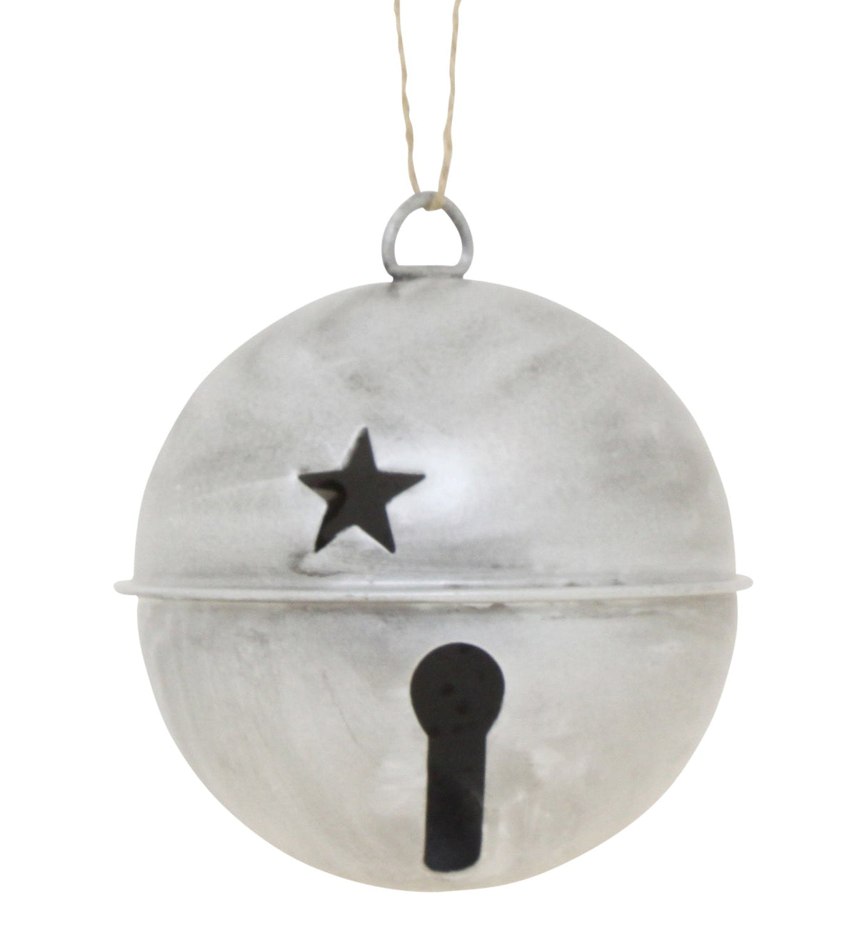 Jingle Bells - Jingle Bell Ornaments - 6 Pack - Silver
