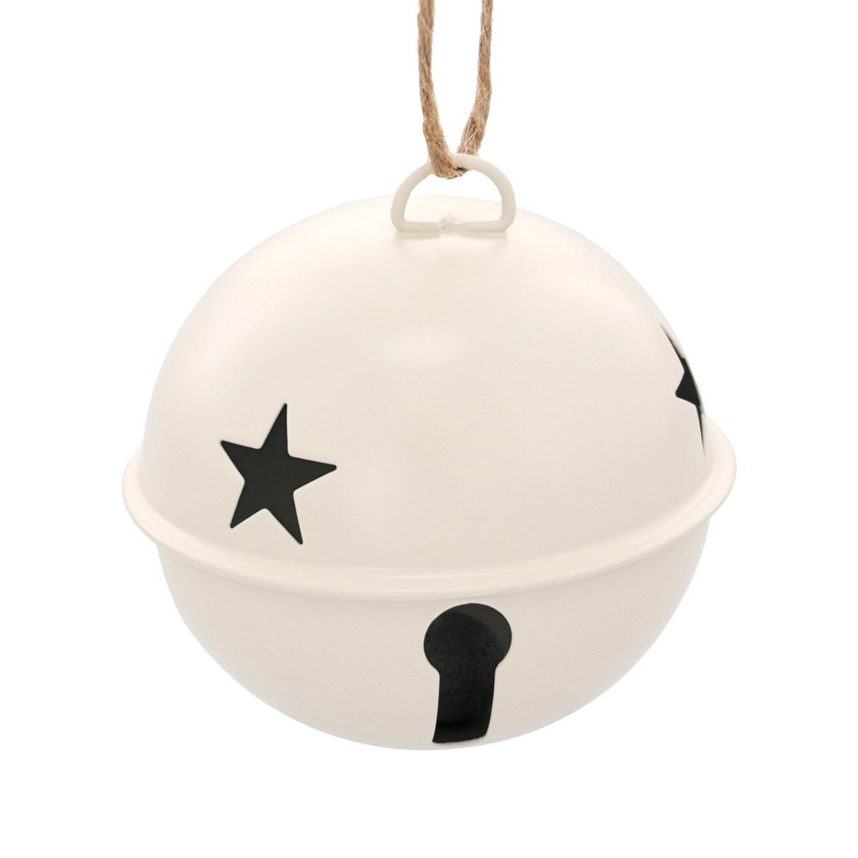 Jingle Bells - Jingle Bell Ornaments (large Version)- 6 Pack - Ivory
